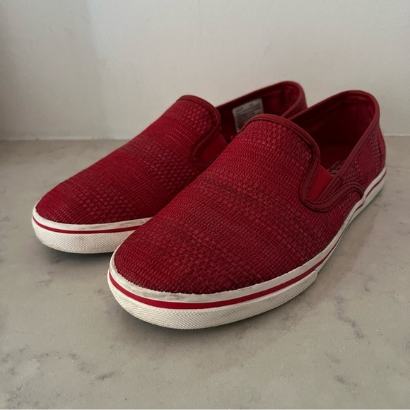 Lauren Ralph Lauren Shoes - Ralph Lauren Red Slip On Shoes Loafers
